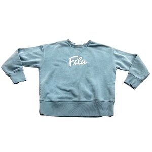 Fila Sport Women’s Pullover Sweatshirt Blue Long Sleeve, Size Small, Logo